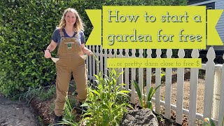 How to start a garden for free