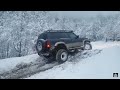 OFF-ROAD SNOW NISSAN PATROL Y60 VS Y61 VS TOYOTA PRADO VS DAIHATSU FEROZA