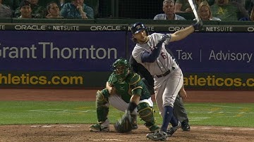 HOU@OAK: Marisnick laces an RBI single to left