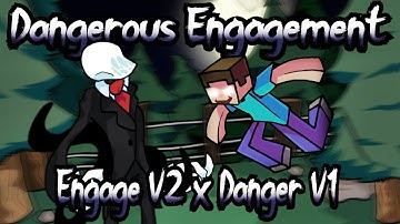 FNF Mashup - Engage V2 x Danger V1 | Slenderman Vs Herobrine