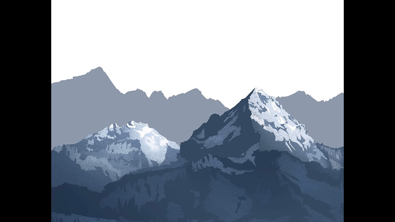 How to draw mountains | Mountain sketches - YouTube