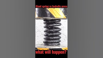 Giant spring vs hydrolic press #hydrolicpress #spring #shorts
