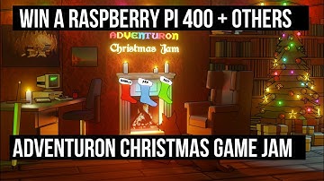 Adventuron Christmas Jam (Illustrated Text Adventure Jam) Present Quest + A Christmas Quest