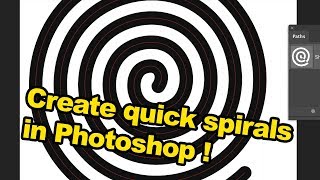 Photoshop tutorial : How to create quick spirals