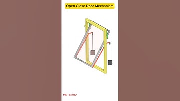 Open Close Door Mechanism #design #machine #solidwork