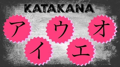 How to Write Japanese Katakana A I U E O