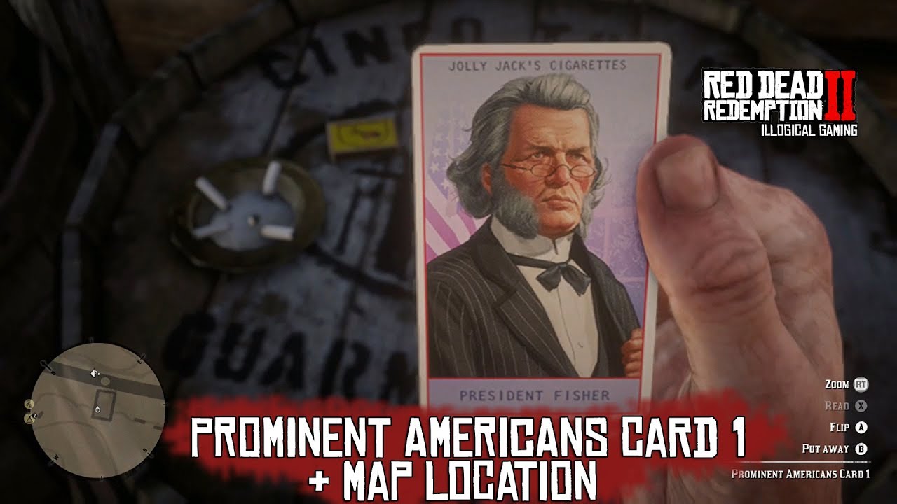 Prominent Americans Cigarette Card 1 - President Fisher - Red Dead  Redemption II