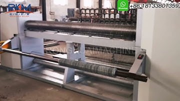 [Test video for customer] 1" High speed Hexagonal mesh making machine