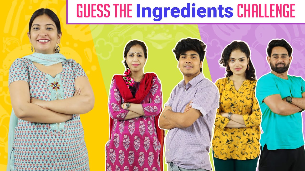 Guess The Ingredients Challenge | CookWithNisha | Cook With Nisha