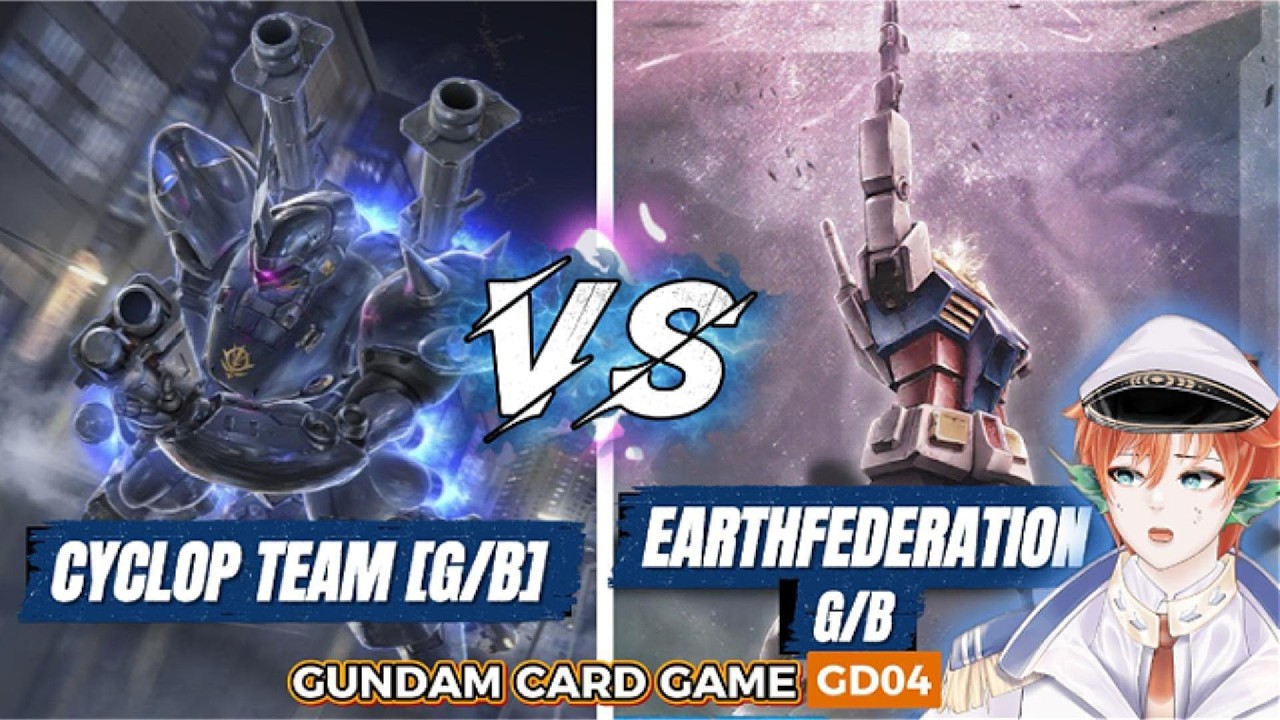 【GCG】Gundam Card Game Proxy : Earth Federation [🔵🟢] Vs Cyclops Team [🟢🔵 ...