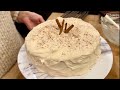 Pumpkin layer cake  log home chinking  family life 