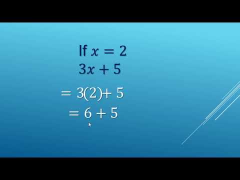 evaluate linear expression - YouTube