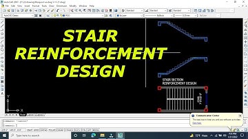 Stair Reinforcement Design in Autocad!Stair Reinforcement Details Bangla Tuitorial.mp4