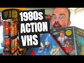 My 1980s video shop rack of VHS action movies! Ninja movies, Death Wish 3, Invasion USA UK VHS