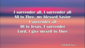 All To Jesus I Surrender by Robin Mark Lyrics 1 Rehoboth Lyrics