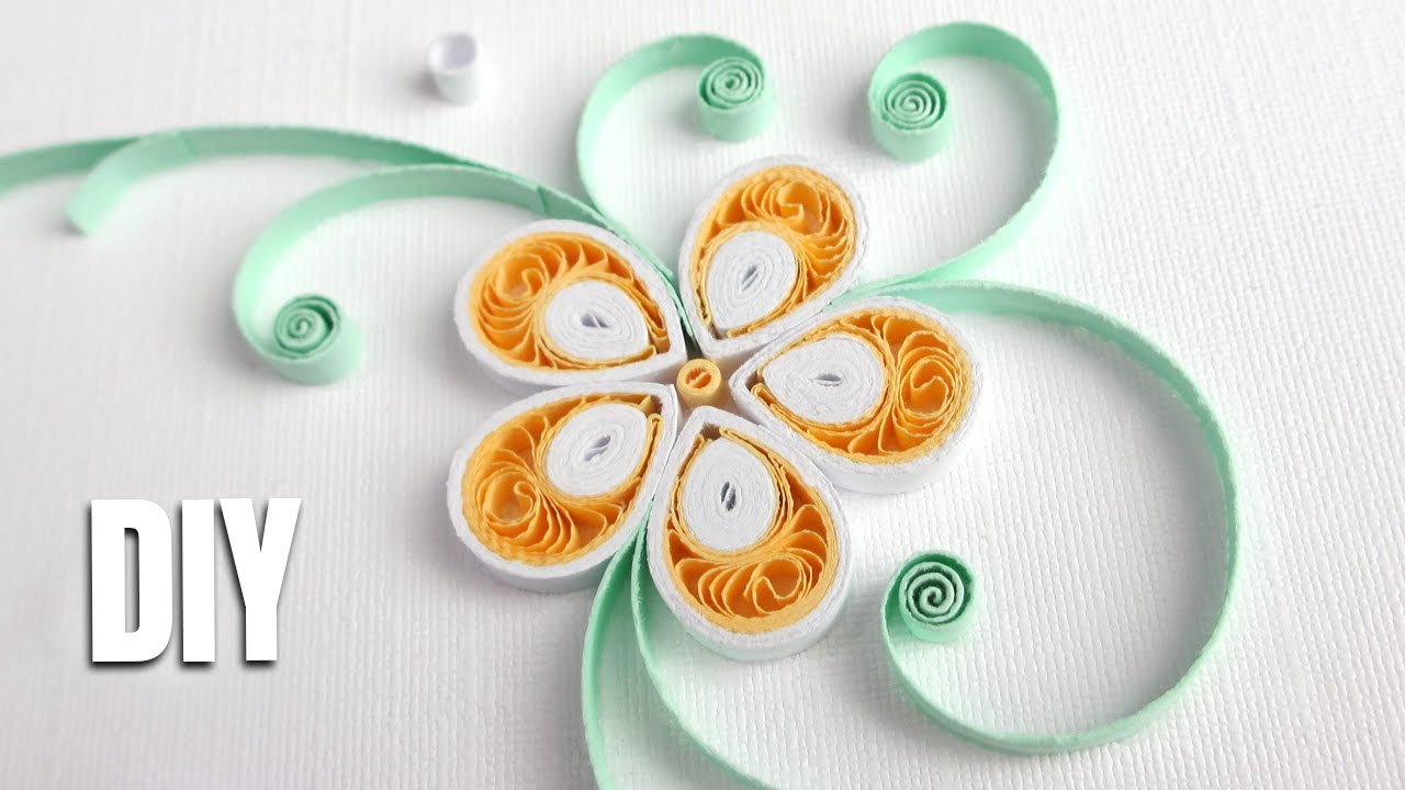 DIY Quilling Paper Flower 🏵️ Paper Crafts Paper Flower How to