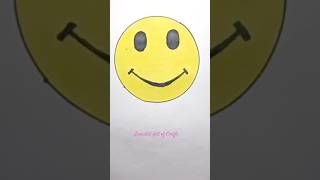 How to draw a smile emoji 🙂~Smile emoji drawing step by step #smiledrawing #emojidrawing #shorts