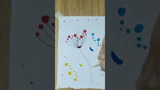 How to draw a Flower Dandelion step by step| Beginners Level|Simple cum Easy| Complete Process|