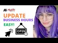 How to add business hours to mighty sites small business website  easy