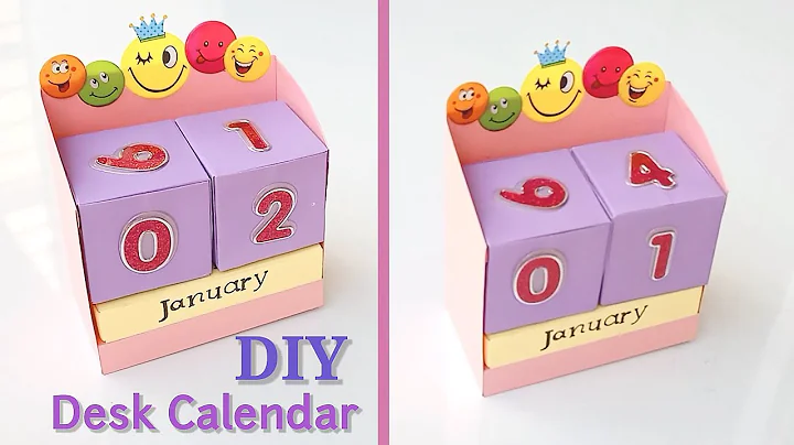 How to make New Year 2021 Desk Calendar | DIY Calendar | Handmade Desk Calendar | New Year Crafts