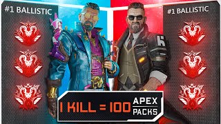 Every Kill = 100 Apex Packs... but with the #1 PC & Console Kill Grinders!