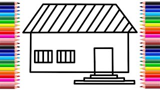 How to Draw house Drawing step by step | घर का चित्र आसानी से बनाना सीखे | Drawing for house