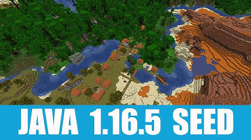 Minecraft Java 1.16.5 Seed: Acacia village, jungle temple, desert pyramid, and portal all near spawn