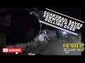 Guardrail saves Kenworth from rolling over