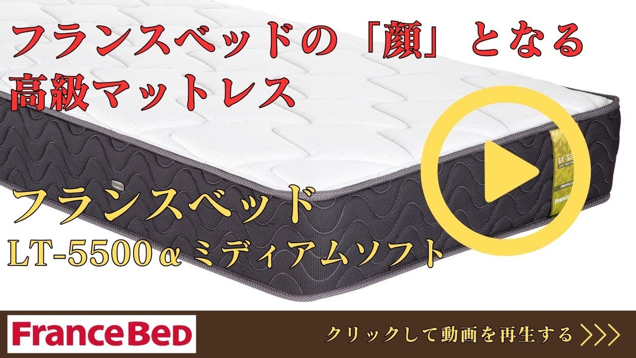 フランスベッド マットレス LT-5500α ミディアムソフト 寝心地【完全