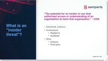 Securing Your Identity Infrastructure Clip: What is an "insider threat"?