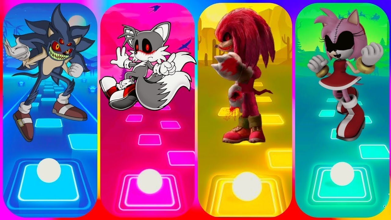 Sonic Exe vs Tails Exe vs Knuckles Exe vs Amy Exe - YouTube