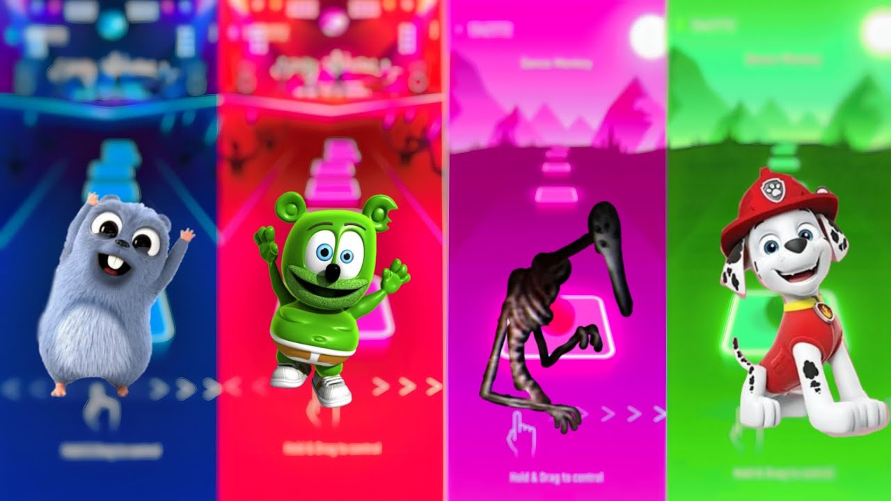 Grizzy 🆚 Gummy Bear 🆚 Head light 🆚 marshall.who is best. YouTube