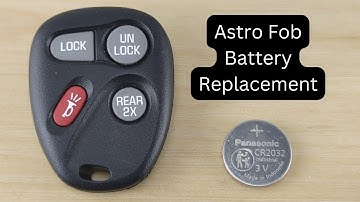 How To Replace or Change Chevrolet Astro Remote Key Fob Battery 2001 - 2005