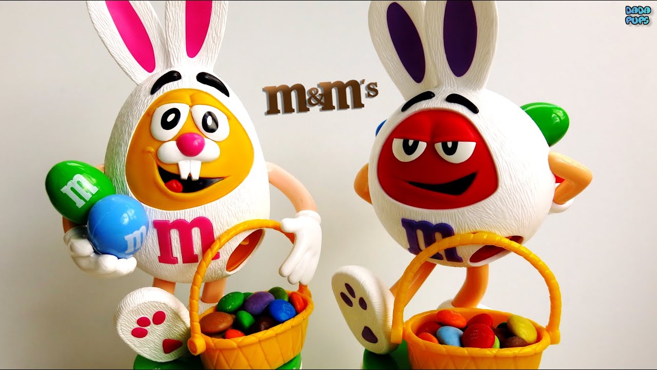 M&M's toys Easter Bunny candy M&M's a lot of candy YouTube