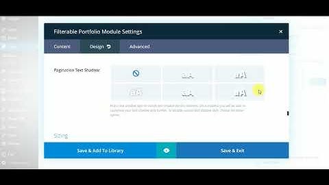 filterable portfolio