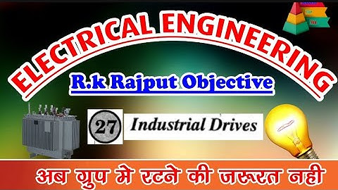Rk rajput electrical engineering objective || industrial drive mcq by success for you