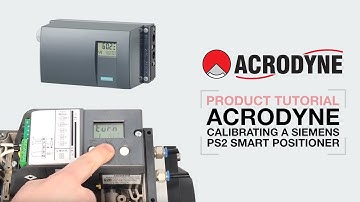 Calibrating a Siemens PS2 positioner