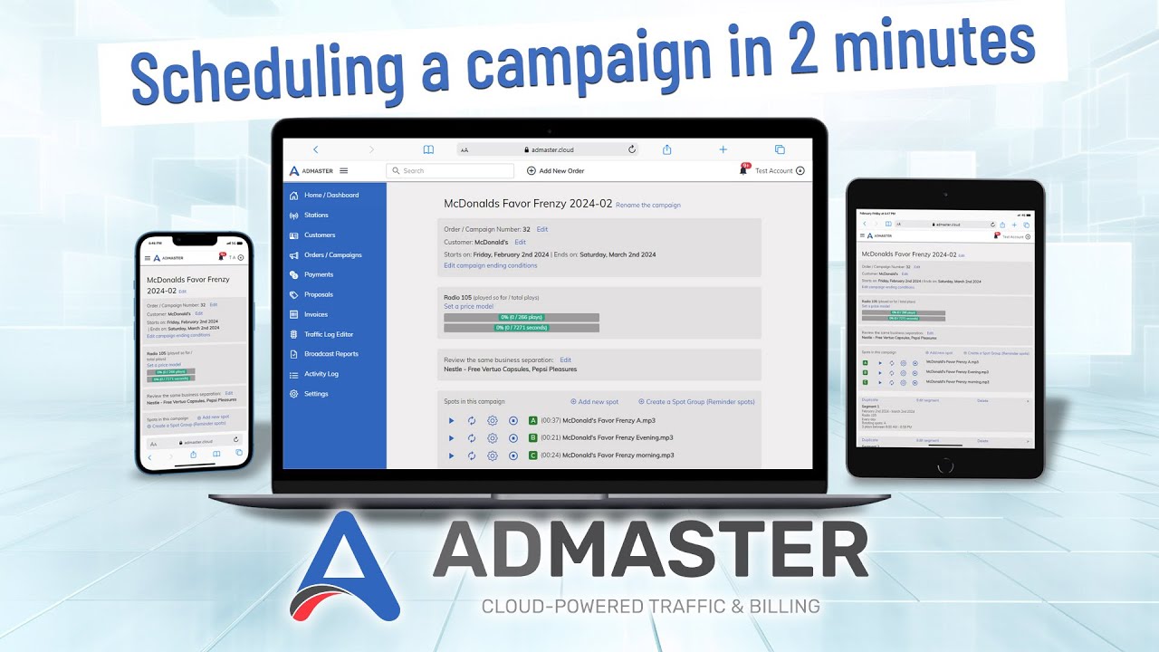 AdMaster Cloud: Campaign Scheduling in Under 2 Minutes! - YouTube
