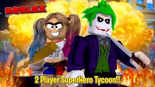 ROBLOX - 2 PLAYER SUPERHERO TYCOON, JOKER & HARLEY QUINN RULE!! ROBLOX - 2 PLAYER SUPERHERO TYCOON, JOKER & HARLEY QUINN RULE!!