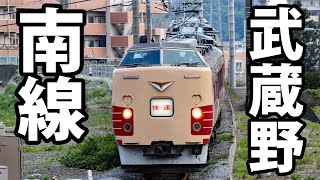 【車窓】武蔵野南線 183系ホリデー快速鎌倉号《鶴見駅→梶ヶ谷貨物ターミナル駅》