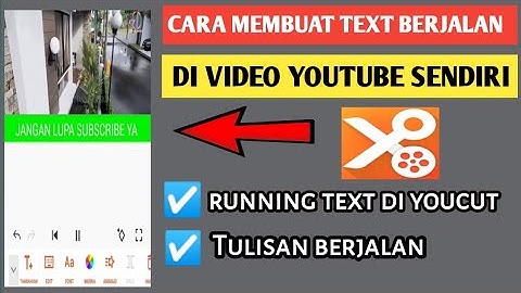 CARA MEMBUAT TULISAN BERJALAN DI VIDEO YOUTUBE || RUNNING TEXT di youcut @MIKAYLA_QUEEN