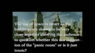 Panic Room Opening Sequence