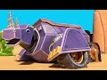 AnimaCars - The RHINOCEROS DUMP TRUCK - cartoons with trucks & animals