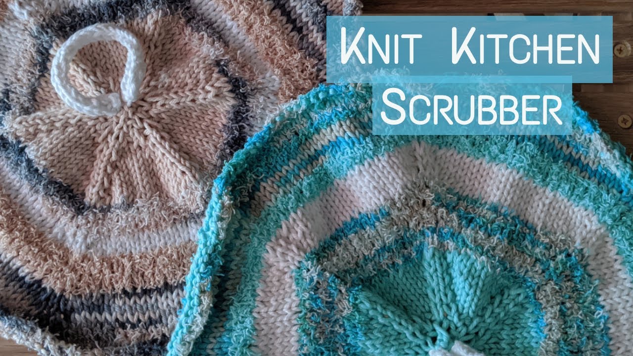 Knit Kitchen Scrubber Towel StepByStep Tutorial Knitting House