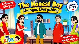 The Honest Boy | Best Moral Story for Kids | Family Cartoon Story