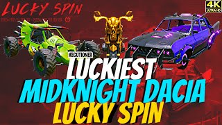 MidKnight Dacia Lucky Spin | New Upgradable Dacia, UAZ, Buggy and Bike | Luckiest Crate Opening BGMI