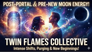 Post-portal and pre-new moon energy effects on collective twin flames DM s current energy