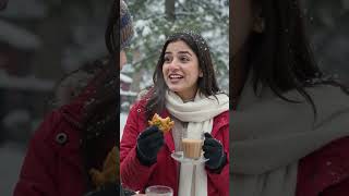 Enjoying the cold weather of Murree in the snowfall #foryou#tranding #likeandsubscribe #snowfall