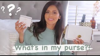 WHAT&#39;S IN MY PURSE? 2021 | ESSENTIALS AND FAVORITES | Vanessa Marie Hernandez