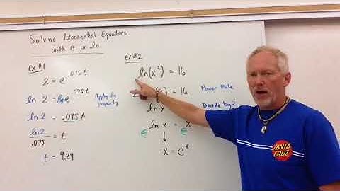 Solving Exponential Equations with e or ln